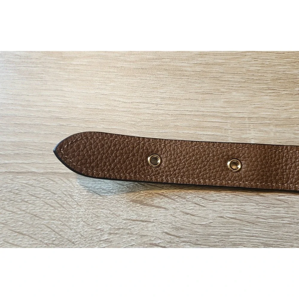 Coach Light Brown Suede /brown Leather Gold Buckle Size XL 16